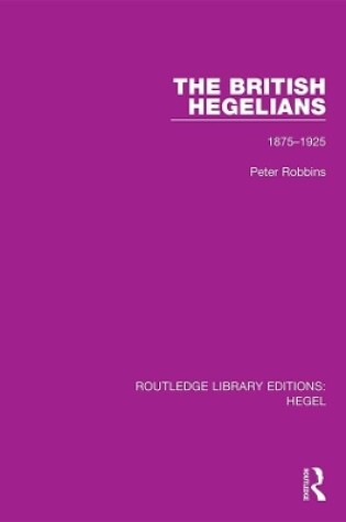 Cover of The British Hegelians