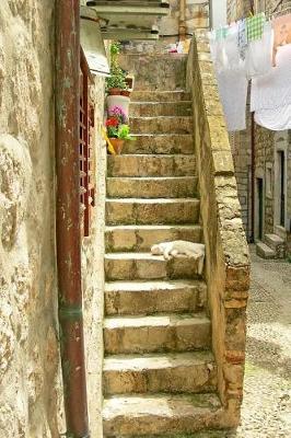 Book cover for A Stone Staircase in Dubrovnik, Croatia Journal