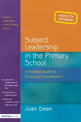Book cover for Subject Leadership in the Primary School