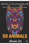 Book cover for Adult Coloring Book 50 Animals