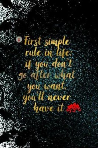 Cover of First Simple Rule In Life