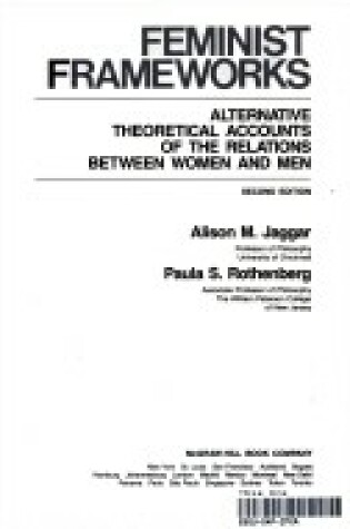 Cover of Feminist Frameworks