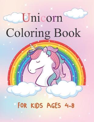 Book cover for Unicorn Coloring Book