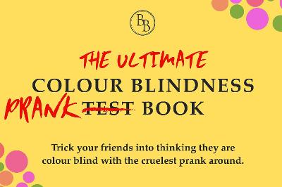 Book cover for The Ultimate Colour Blindness Prank Test Book
