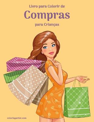Book cover for Livro para Colorir de Compras para Crianças