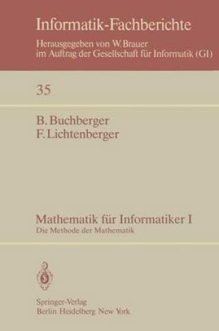 Cover of Mathematik Fa1/4r Informatiker I
