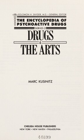 Cover of Drugs and the Arts