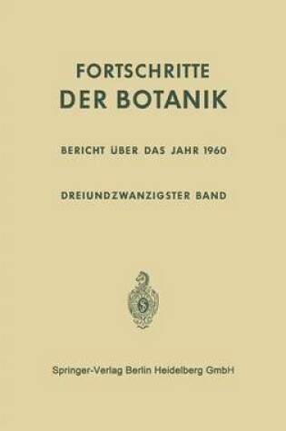 Cover of Bericht Uber Das Jahr 1960