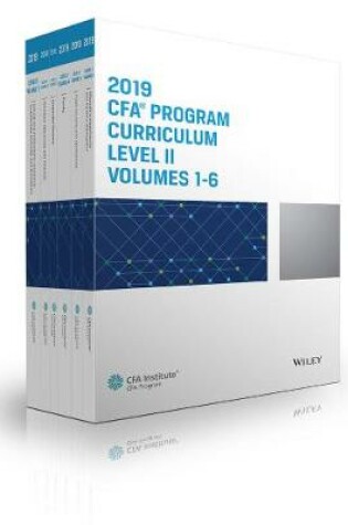 Cover of CFA Program Curriculum 2019 Level II Volumes 1–6 Box Set