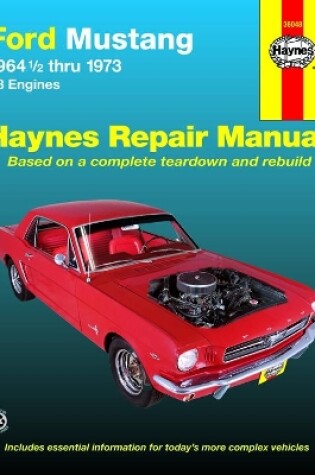 Cover of Ford Mustang, Mach 1, GT, Shelby, & Boss V-8 (1964-1973) Haynes Repair Manual (USA)