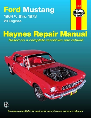 Book cover for Ford Mustang, Mach 1, GT, Shelby, & Boss V-8 (1964-1973) Haynes Repair Manual (USA)