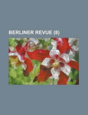 Book cover for Berliner Revue (8)