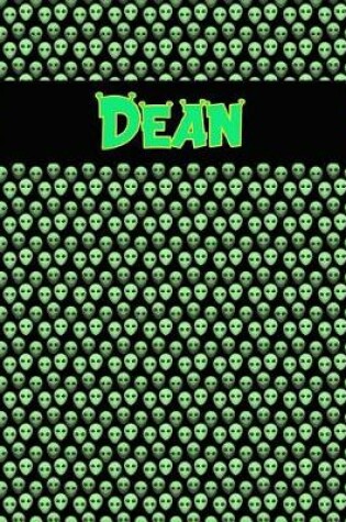 Cover of 120 Page Handwriting Practice Book with Green Alien Cover Dean