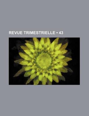 Book cover for Revue Trimestrielle (43)