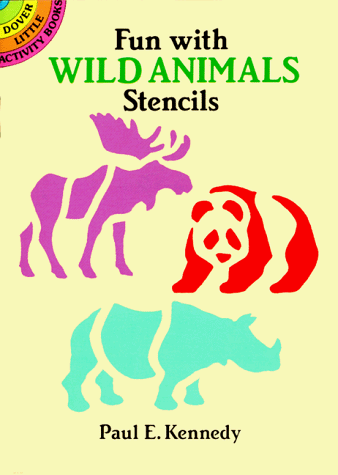 Book cover for Fun with Wild Animals Stencils