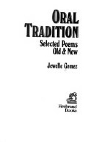 Cover of Oral Tradition