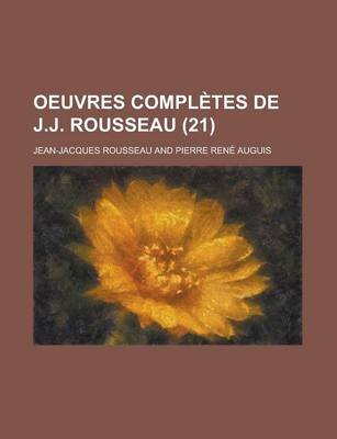 Book cover for Oeuvres Completes de J.J. Rousseau (21)