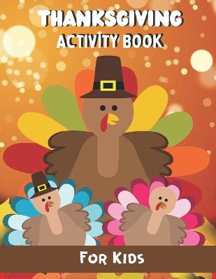 Book cover for Thanksgiving Activity Book for kids