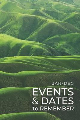 Book cover for JAN-DEC Events & Dates to Remember