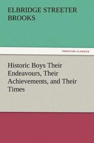 Cover of Historic Boys Their Endeavours, Their Achievements, and Their Times