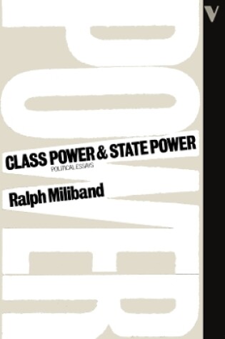 Cover of Class Power and State Power