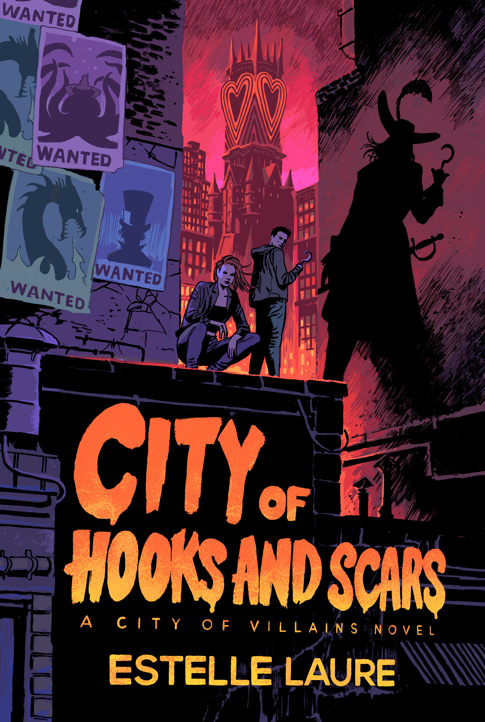 Cover of City of Hooks and Scars-City of Villains, Book 2