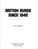 Book cover for British Buses Since 1945