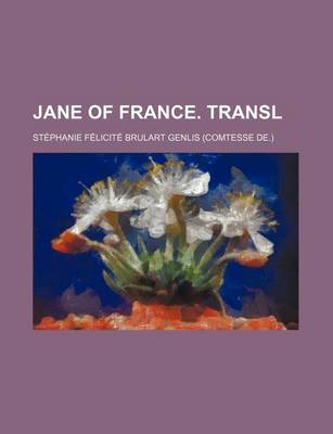 Book cover for Jane of France. Transl