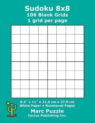Book cover for Sudoku 8x8 - 106 Blank Grids