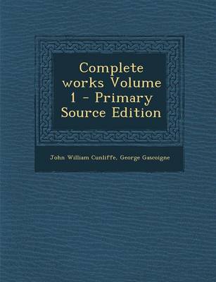 Book cover for Complete Works Volume 1