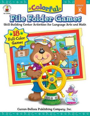 Book cover for Colorful File Folder Games, Grade K