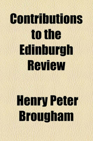 Cover of Contributions to the Edinburgh Review