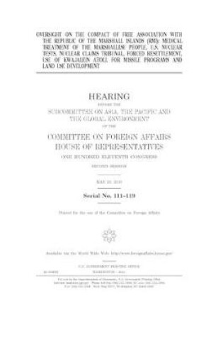Cover of Oversight on the Compact of Free Association with the Republic of the Marshall Islands (RMI)