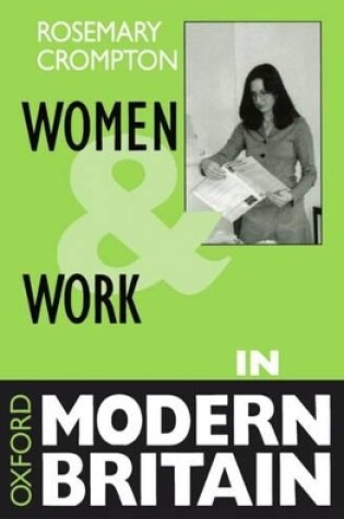 Cover of Women and Work in Modern Britain