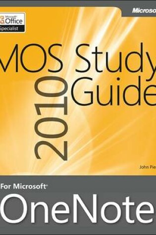 Cover of MOS 2010 Study Guide for Microsoft OneNote Exam