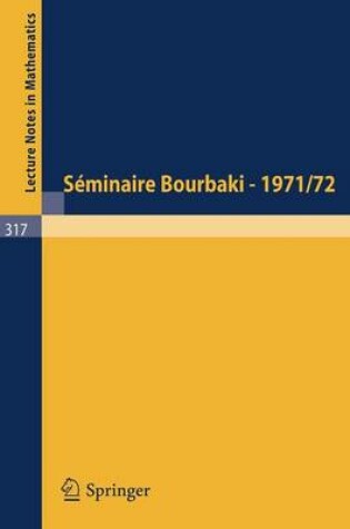 Cover of Seminaire Bourbaki