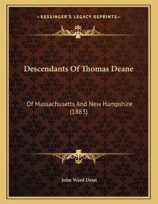 Book cover for Descendants Of Thomas Deane