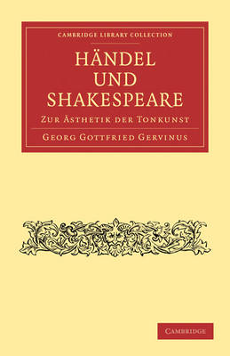 Book cover for Handel und Shakespeare