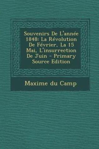 Cover of Souvenirs de L'Annee 1848