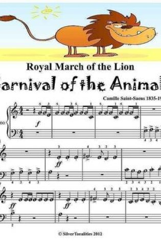 Cover of Royal March of the Lion Carnival of the Animals -  Beginner Piano Sheet Music Junior Edition