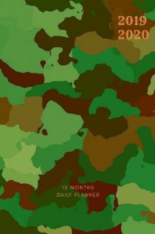 Cover of 2019 2020 15 Months Army Camo Daily Planner