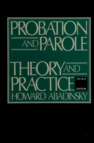 Cover of Probation Parole