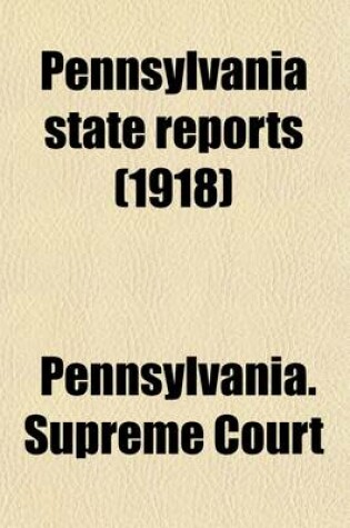 Cover of Pennsylvania State Reports (Volume 260)