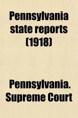 Book cover for Pennsylvania State Reports (Volume 260)