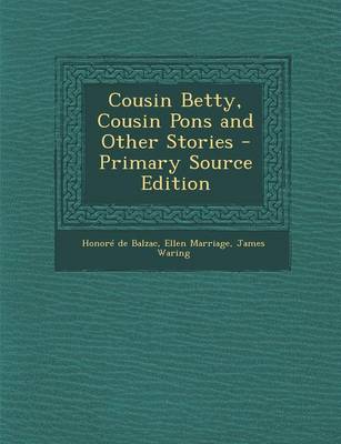 Book cover for Cousin Betty, Cousin Pons and Other Stories