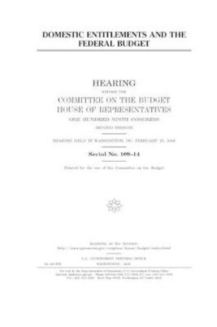 Cover of Domestic entitlements and the federal budget