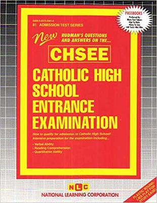 Book cover for Catholic High School Entrance Examination (CHSEE)