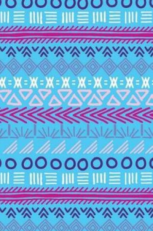 Cover of Bullet Journal Tribal Art Pattern Blue