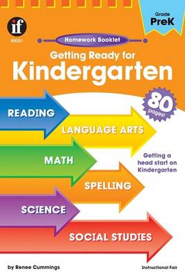 Cover of Getting Ready for Kindergarten Homework Booklet