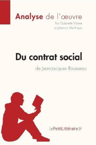 Cover of Du contrat social de Jean-Jacques Rousseau (Analyse de l'oeuvre)